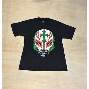 Mens Rey Mysterio Booyaka Six One Nine Black T Shirt WWE Wrestling Size Medium